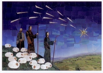 Картина Пастухи в рамке (автограф) Служение Марфы